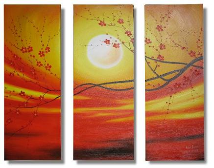 Dafen Oil Painting on canvas flower -set318